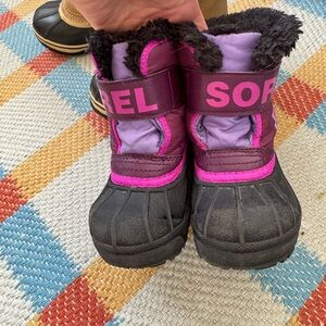 Sorel Kids Purple & Pink Winter Snow Boots